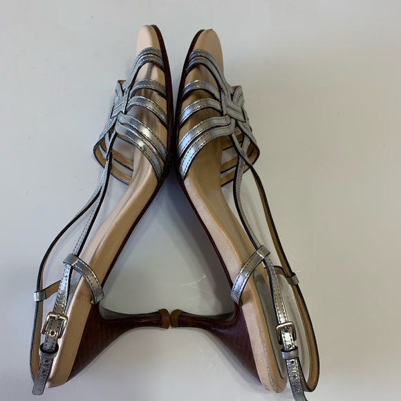 Cole Haan Nike Air silver strappy slingback sandal - Picture 6 of 7